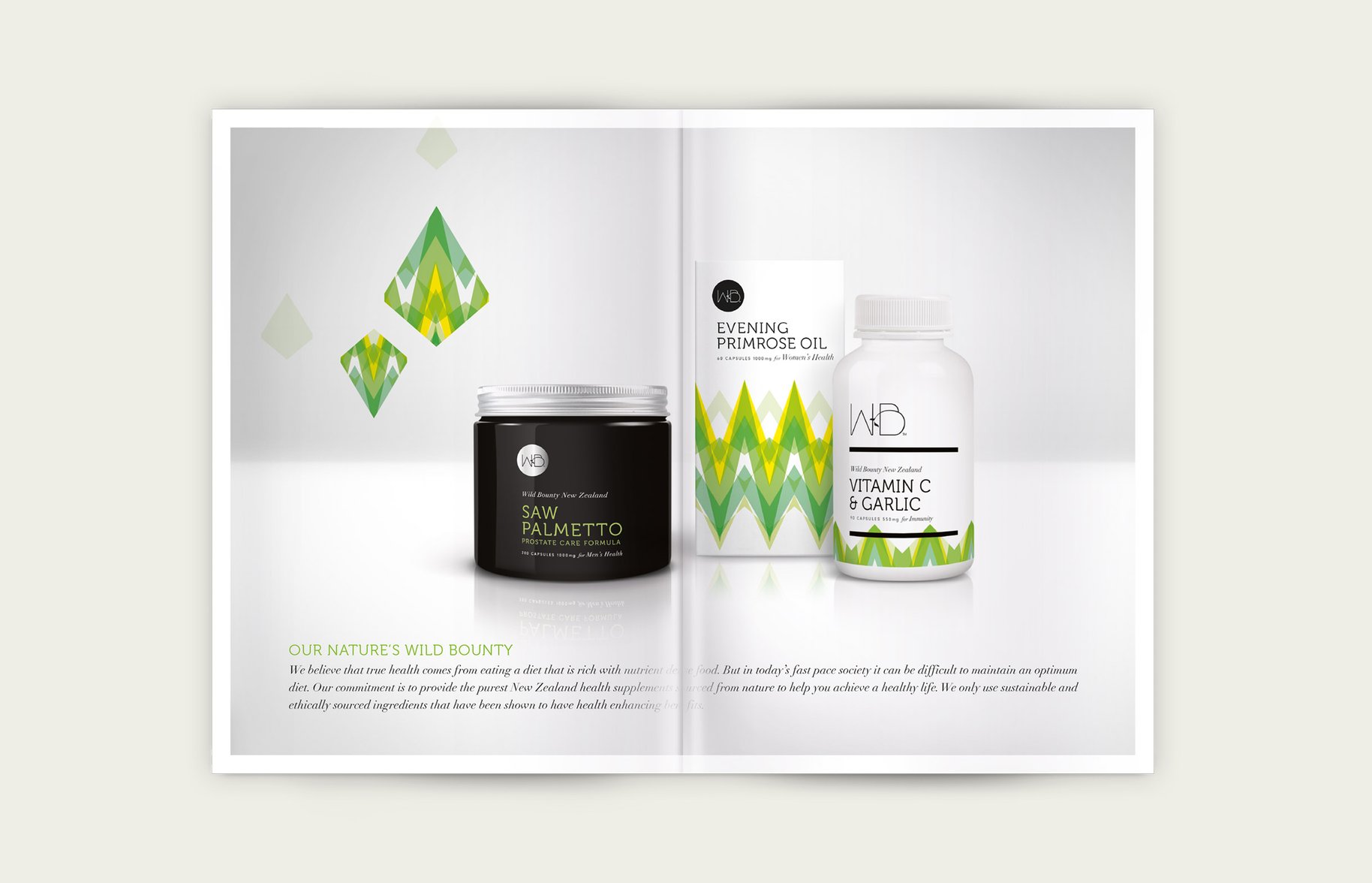 Wild Bounty product range booklet design