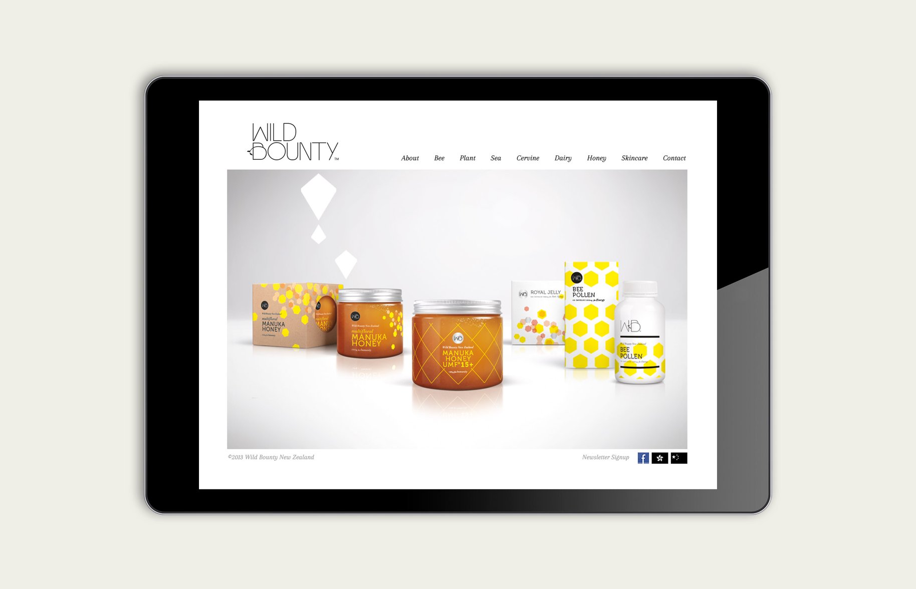Wild Bounty iPad website plant
