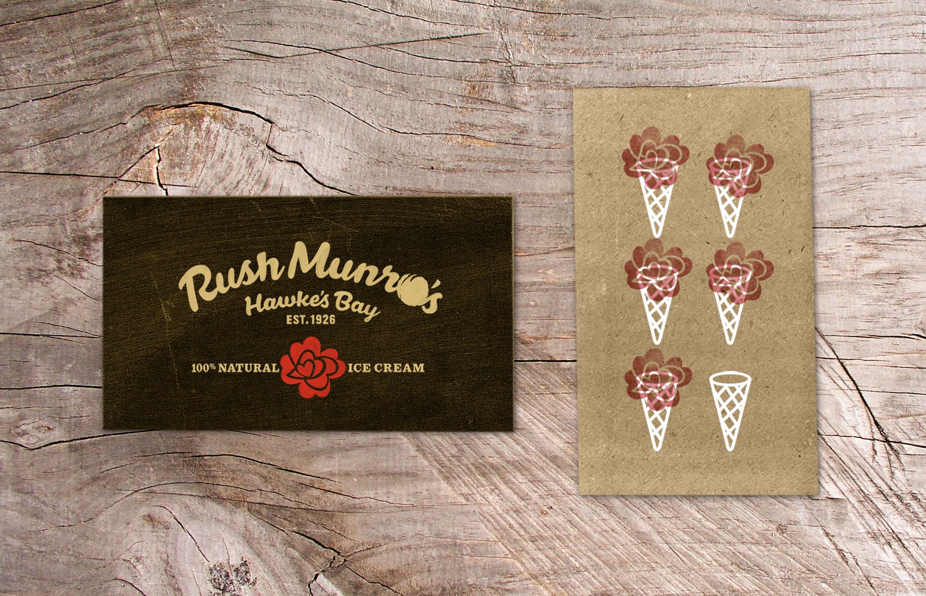 Rush Munro's ice cream loyalty card