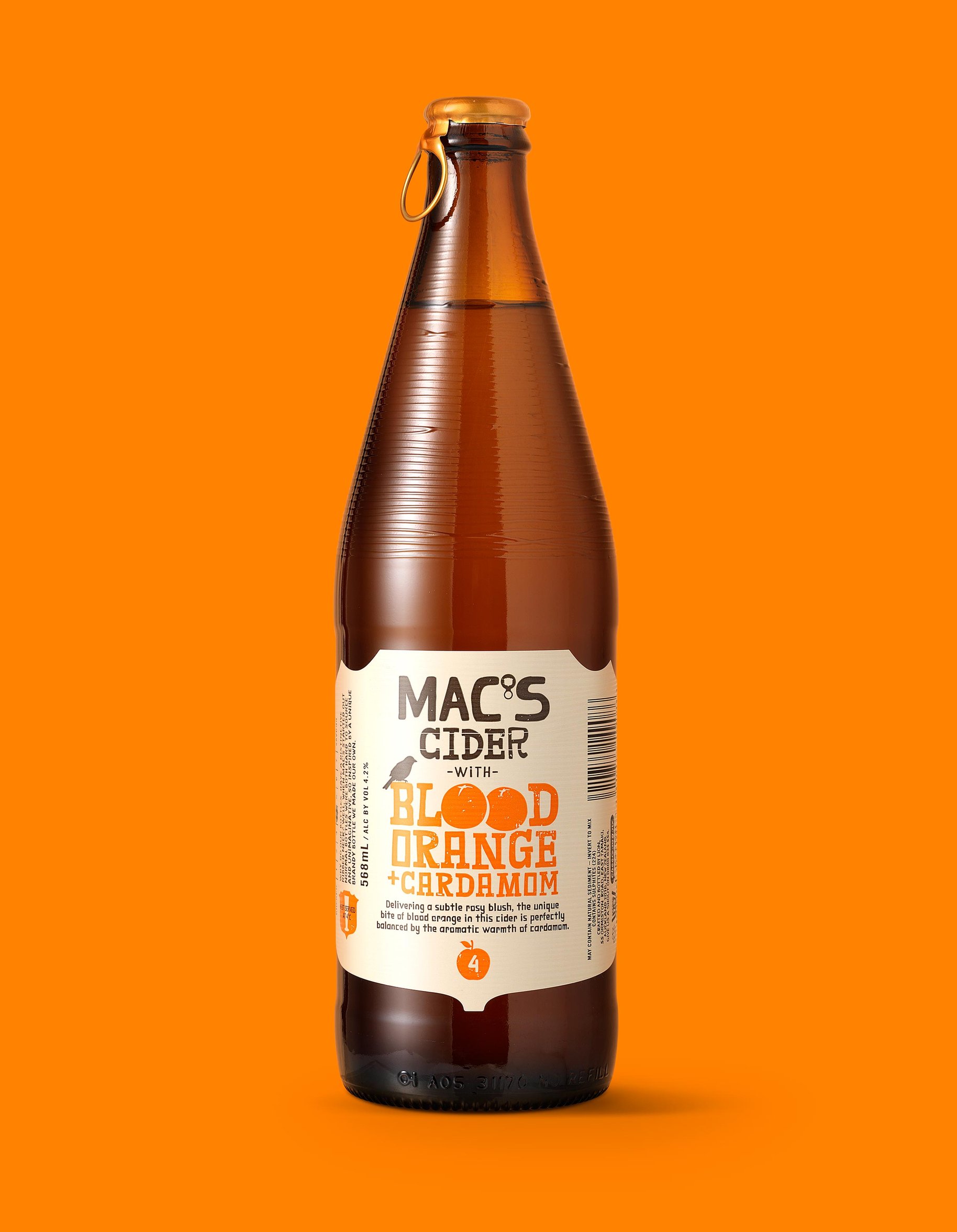 Macs Beer blood orange cider packaging