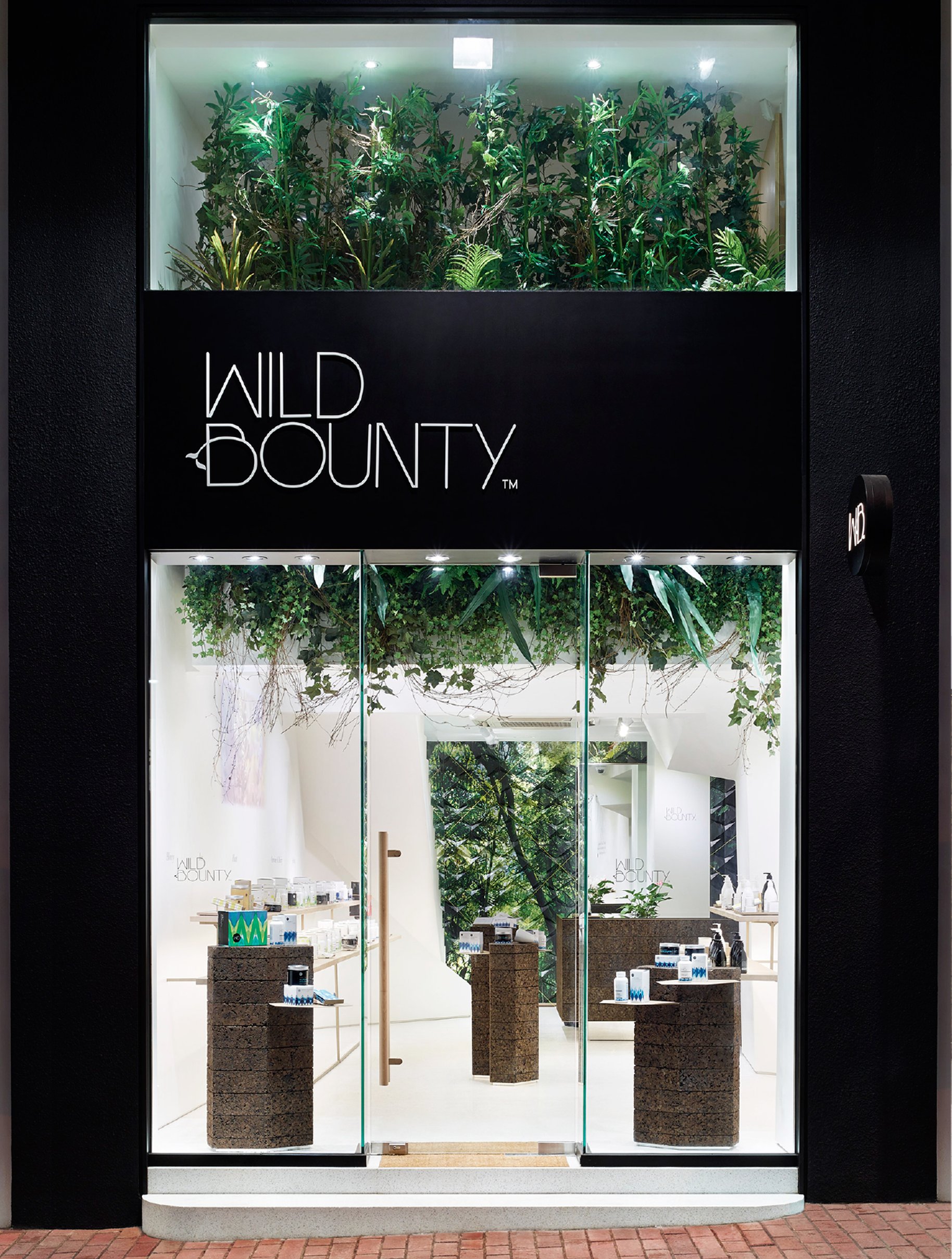 Wild Bounty store front spatial design photography