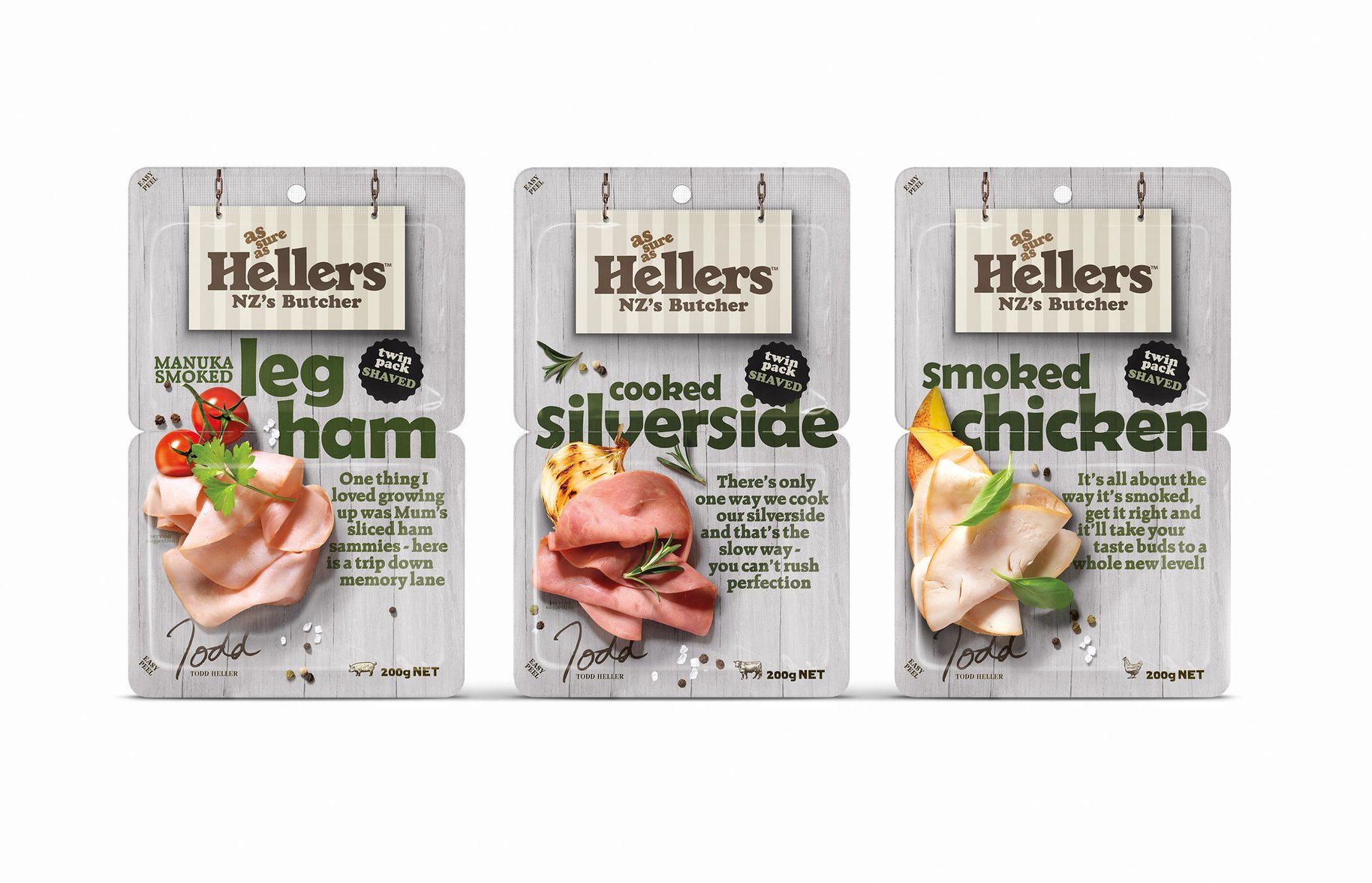 Hellers shaved meats packaging 