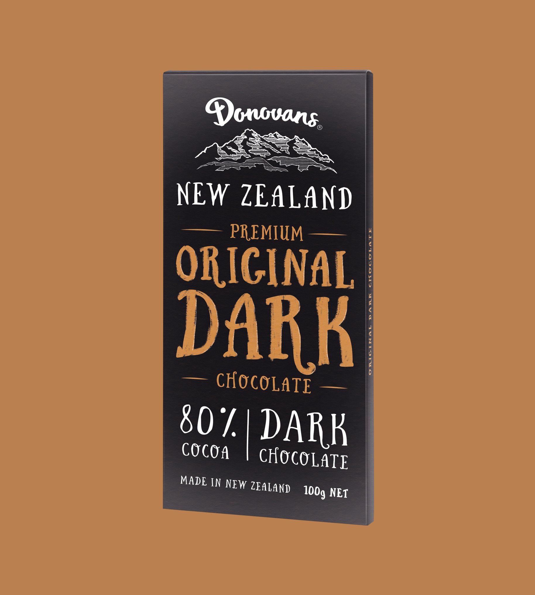 Donovans Chocolate Original dark block packaging