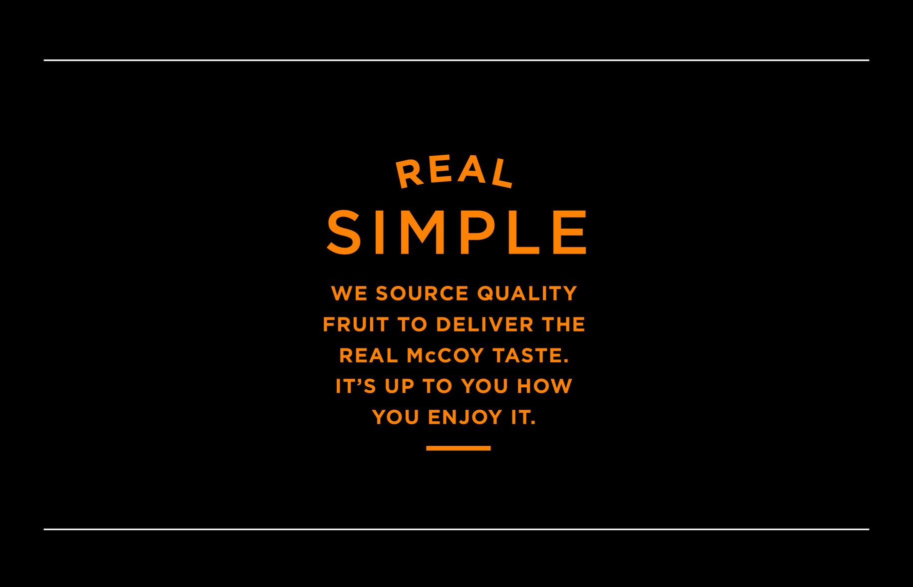 McCoy real simple typography graphic