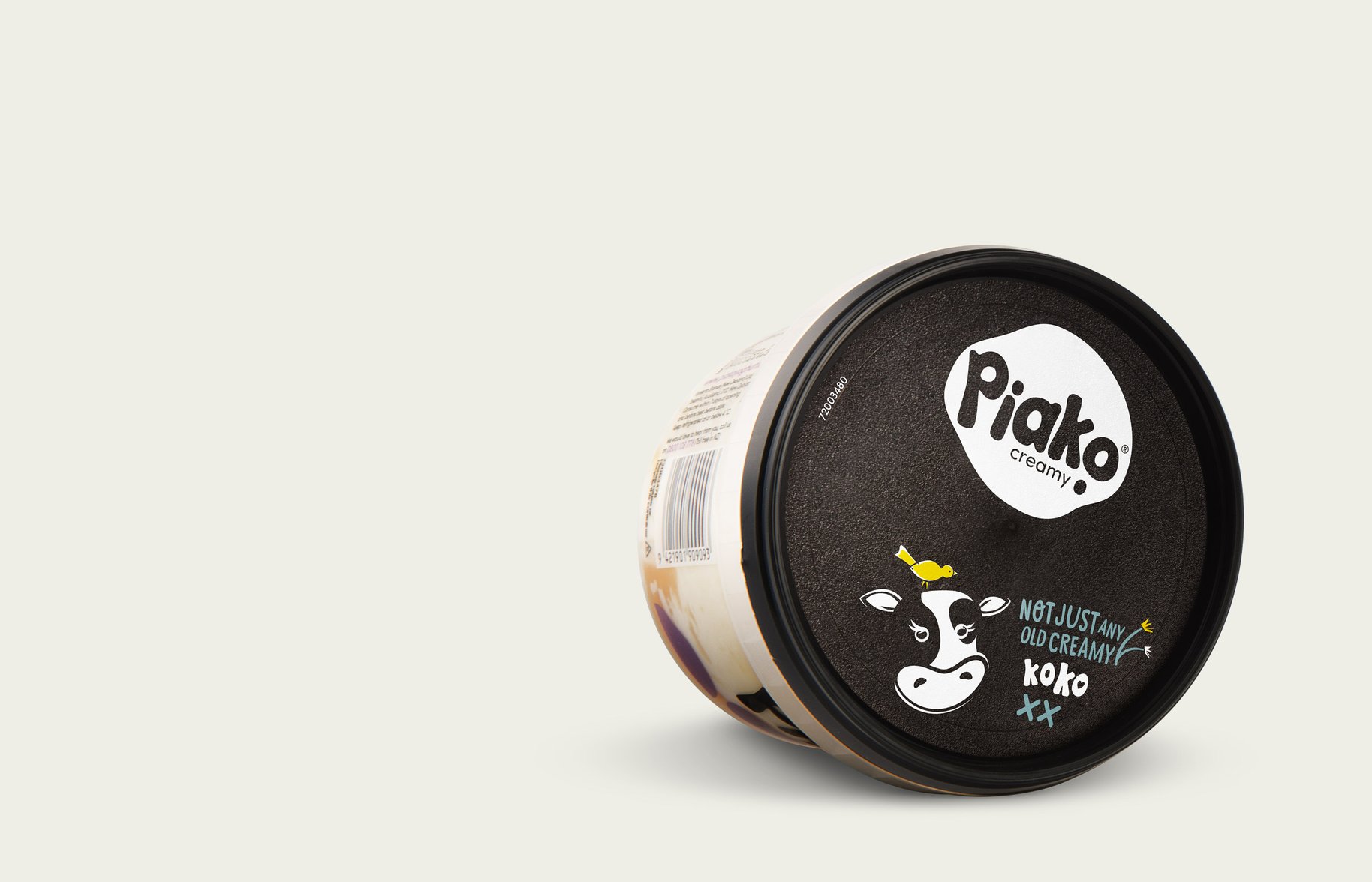 Piako Creamy yoghurt packaging lid