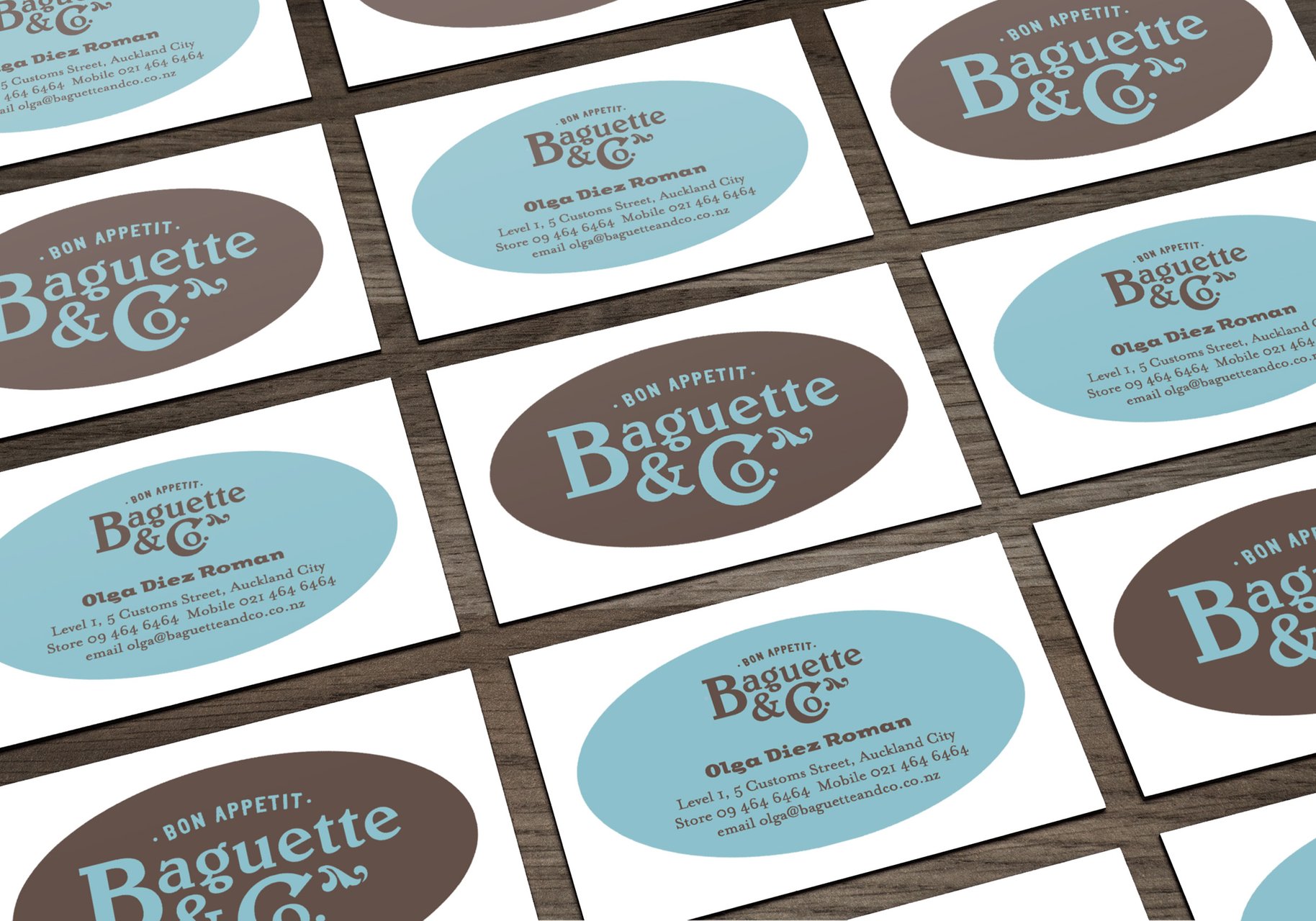 Baguette & Co business cards