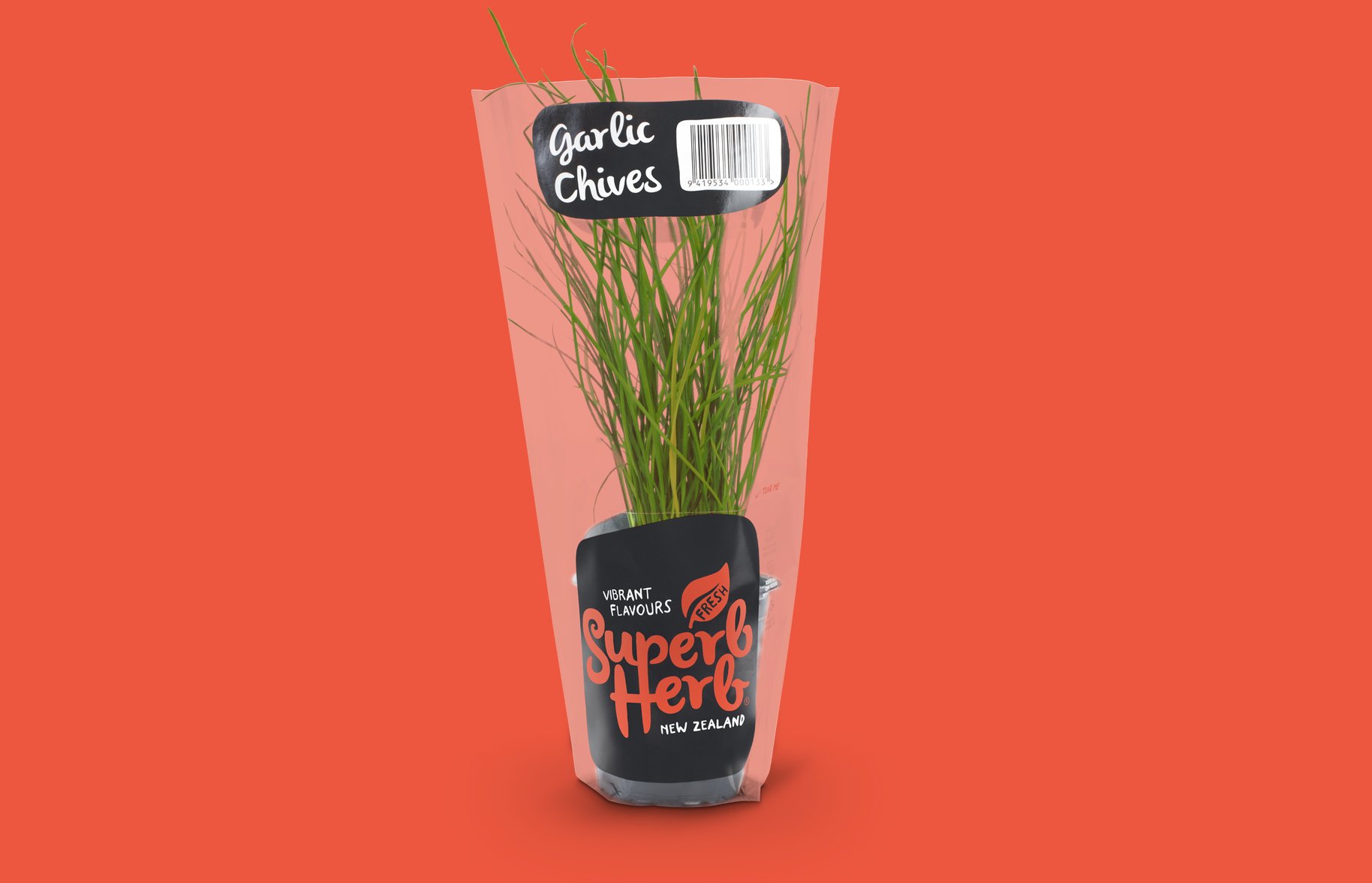 Superb Herb Garlic Chive Fresh Plant Packaging 