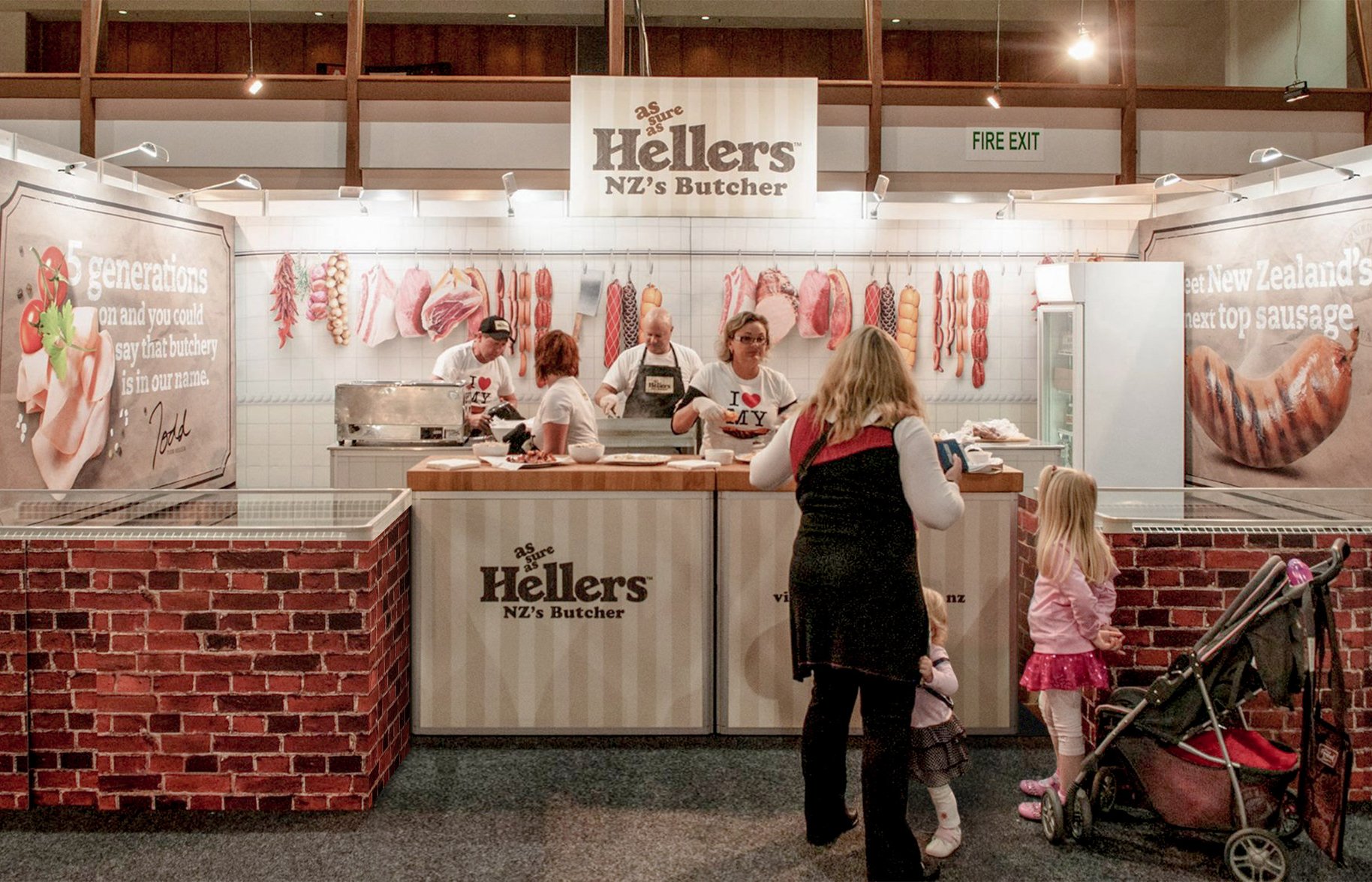 Hellers food show stand spatial design 