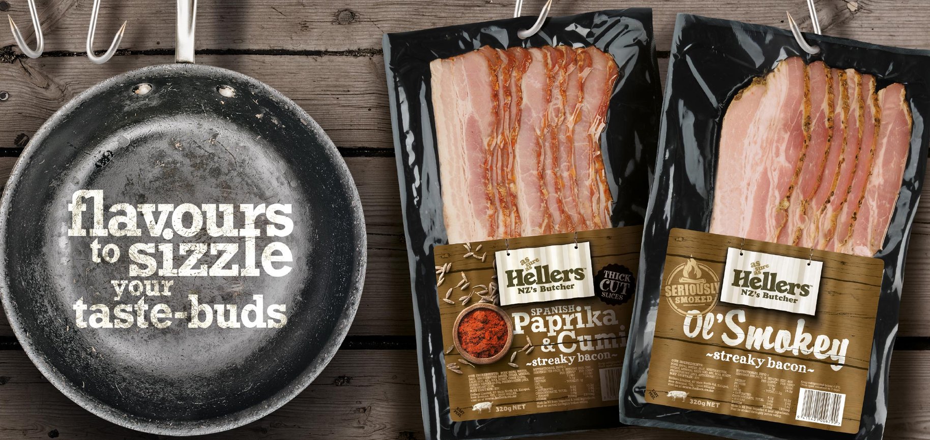 Hellers brand identity food show signage 