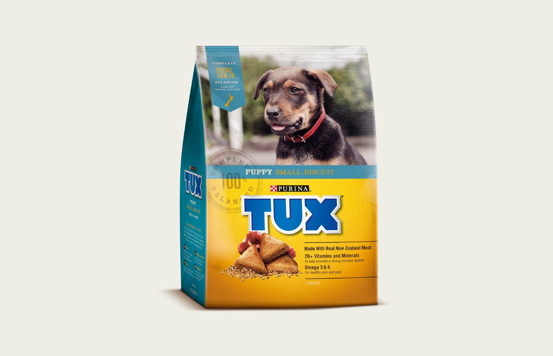 Tux Senior Puppy Small Biscuit packaging